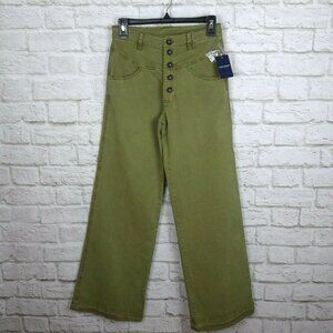 NWT Lucky Brand Utility Pants Jeans Wide Leg 24